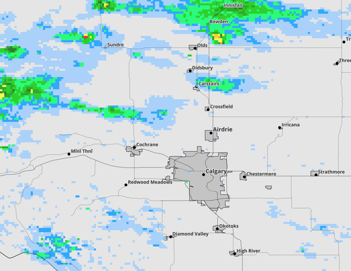 Radar progression map for July 13 storm